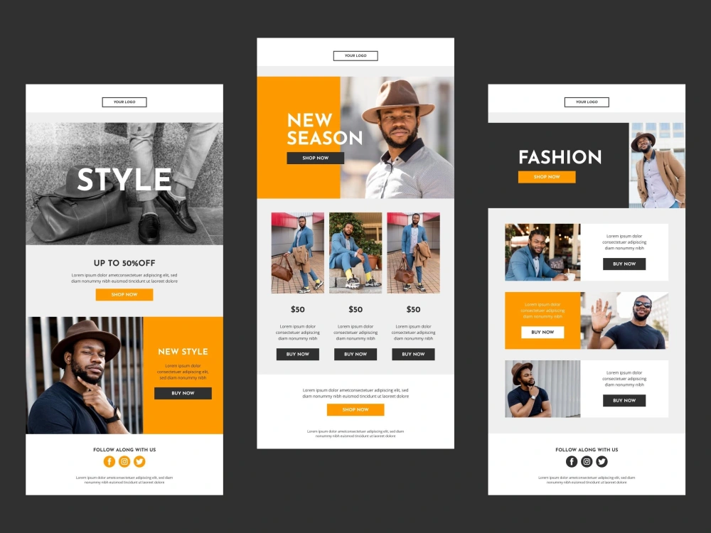 A fully Responsive HTML Email Newsletter Template for your brand | Upwork