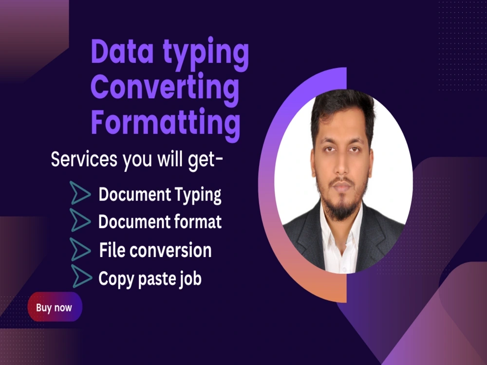 Accurate Document Typing, File Conversion and Copy Paste Job | Upwork