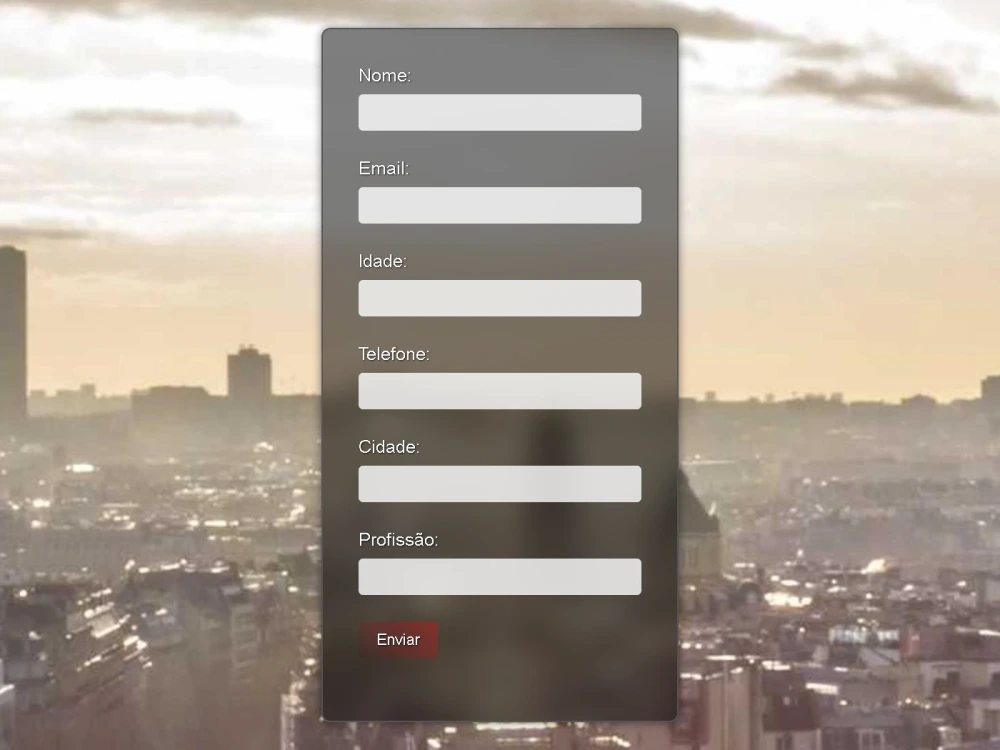 Form in html and css with database | Upwork