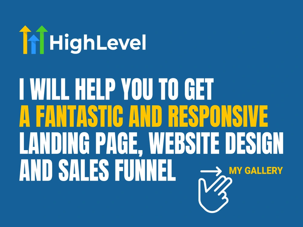 A fantastic design for your GoHighLevel funnel and website | Upwork