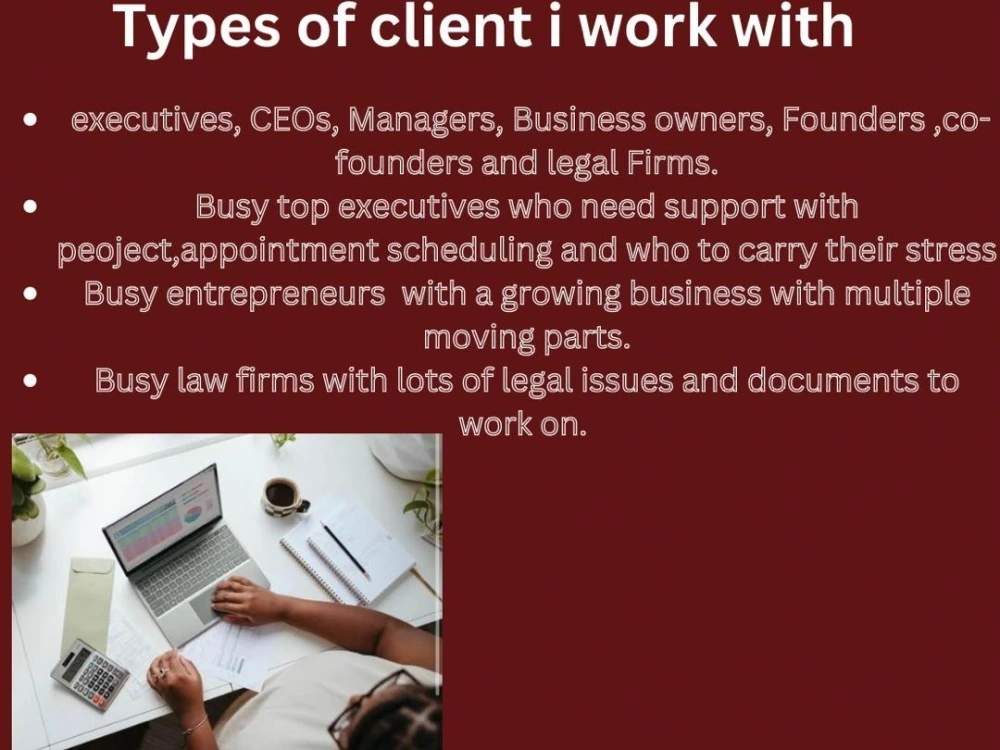 An efficient Legal Executive Assistant Upwork
