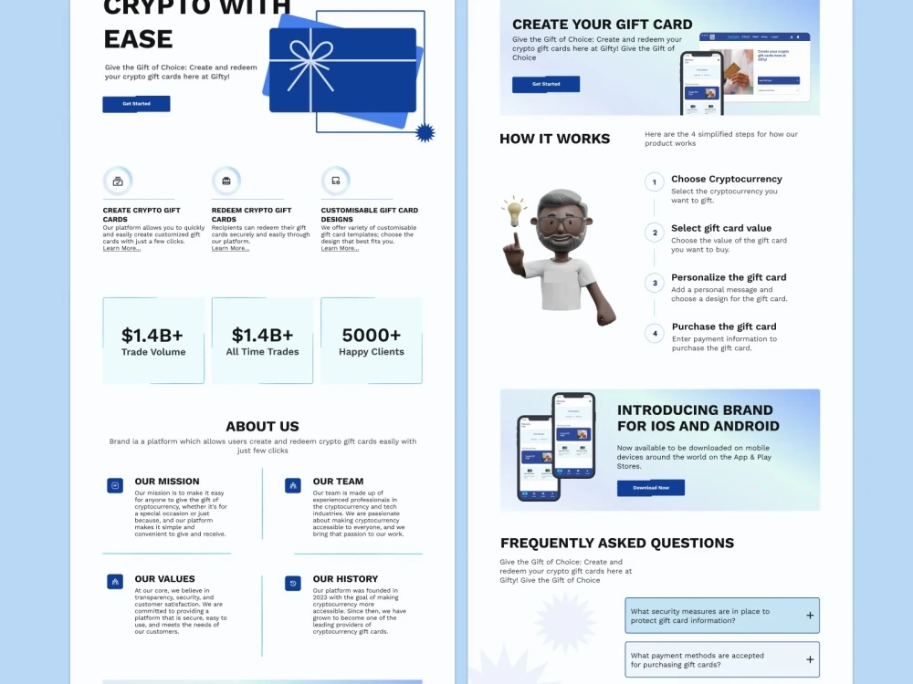 Responsive website UI UX design, web UI or landing page UI design in ...