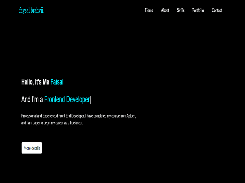 Personal portfolio website with html css | Upwork