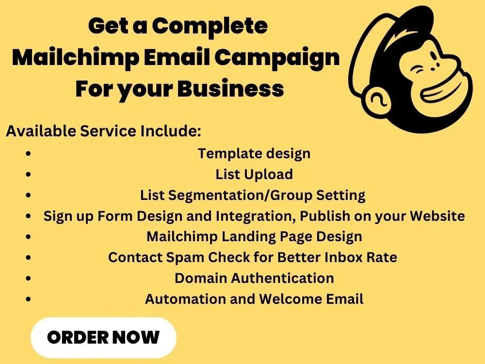 MailChimp Email Template Design and Campaign Setup Upwork