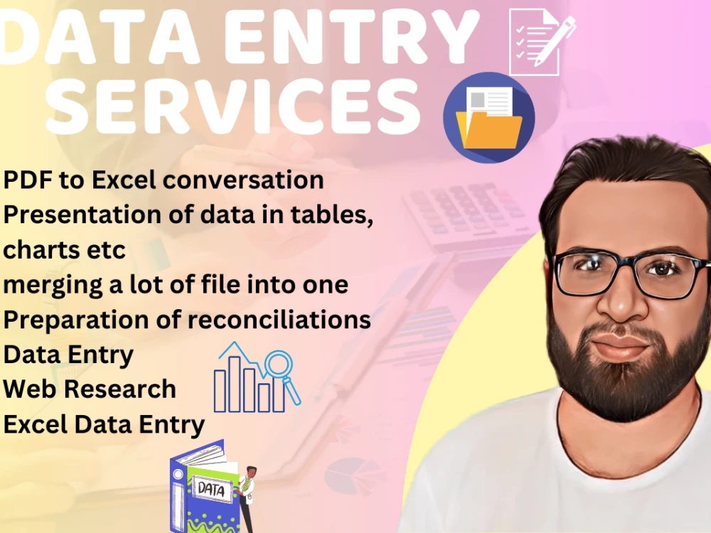 Data entry excel, word, database editing | Upwork