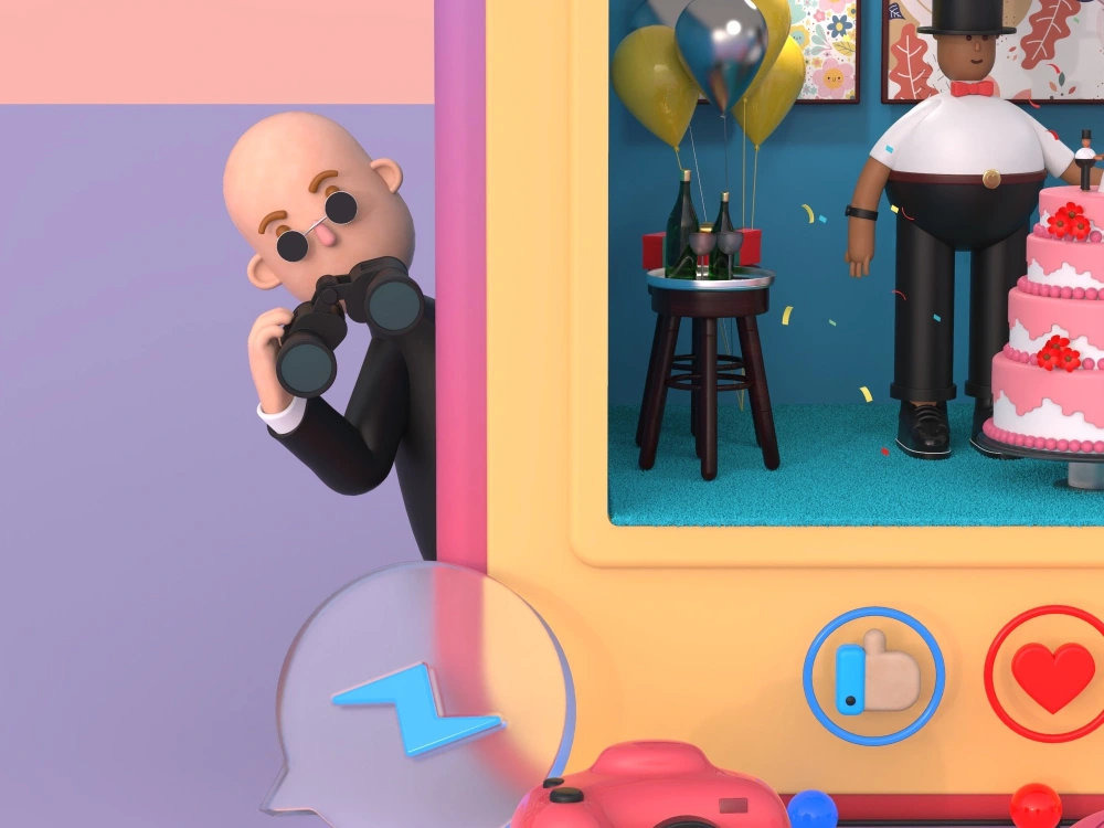 Some cool 3D illustrations for your Website, Mobile app or Marketing ...