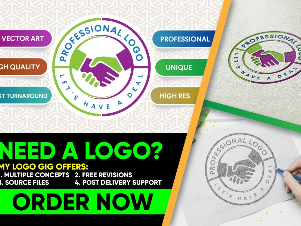 A professional logo designed for your brand.company | Upwork