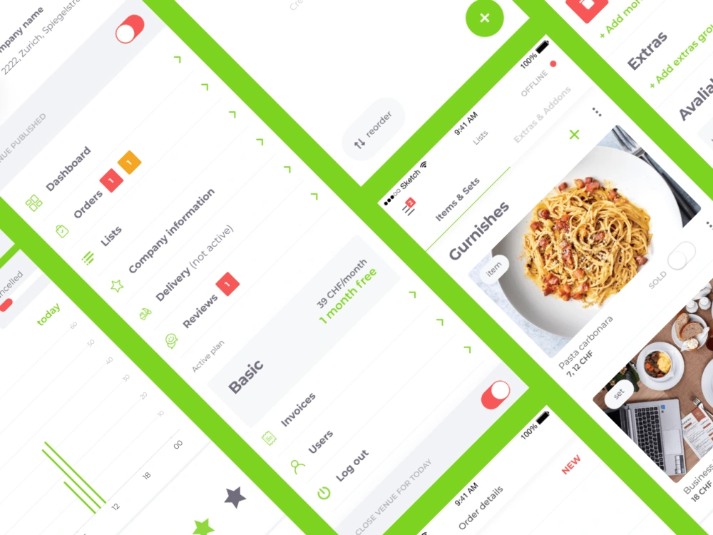 A complete UI/UX for your project. From the research, to the dev stage ...
