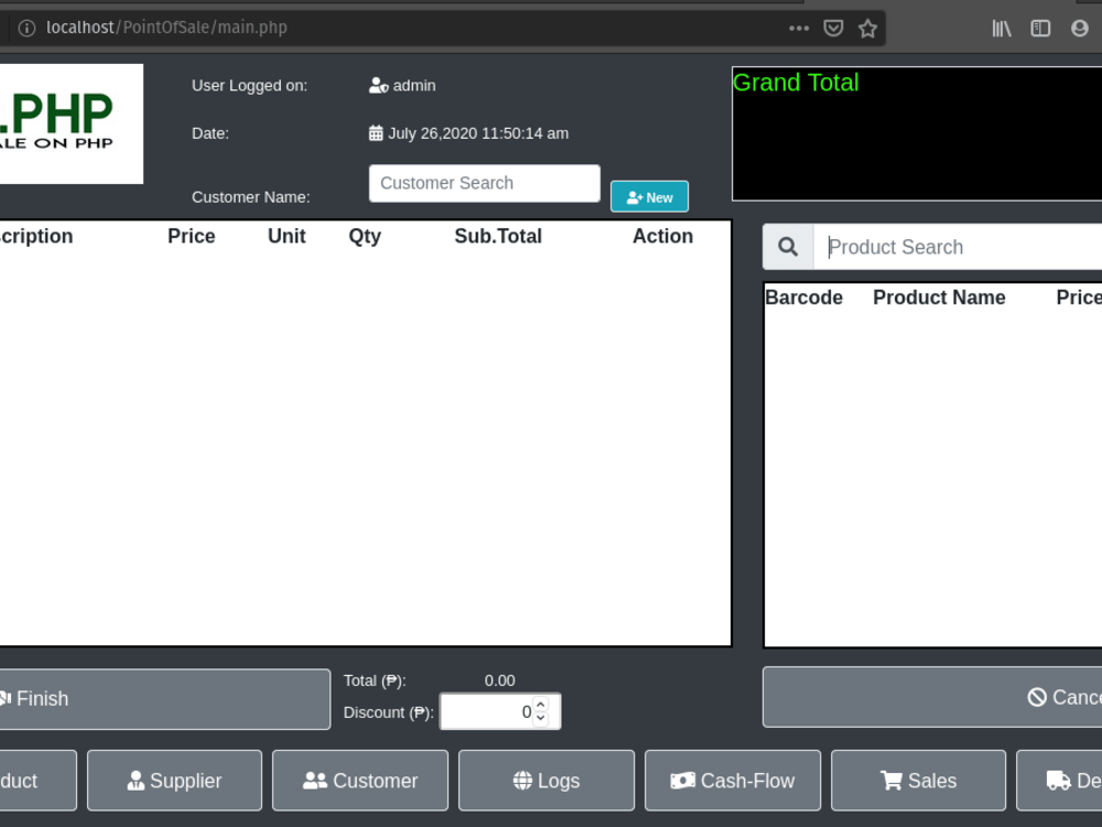 An amazing POS in PHP | Upwork