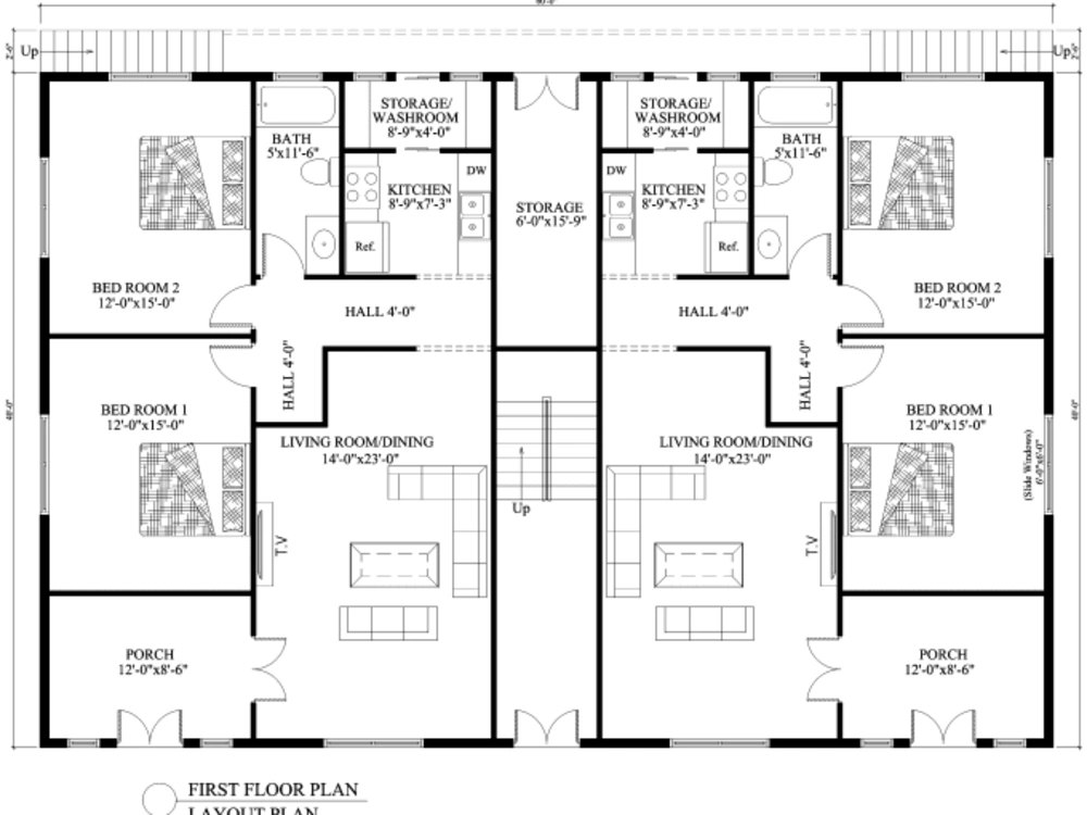 A professionally designed architectural floor plan in AutoCAD | Upwork