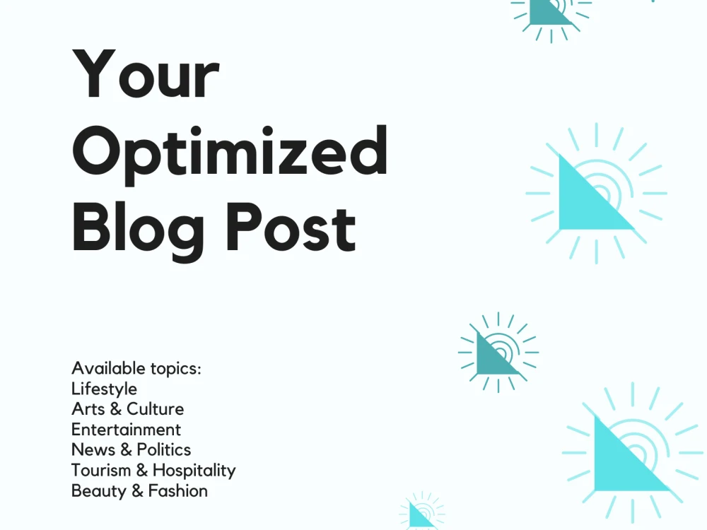 One (1) original, keyword-optimized blog post for your website | Upwork