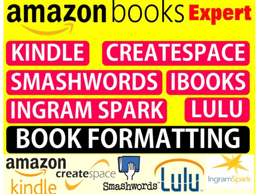 Book Formatting, typesetting, paperback, ePub, Kindle Amazon