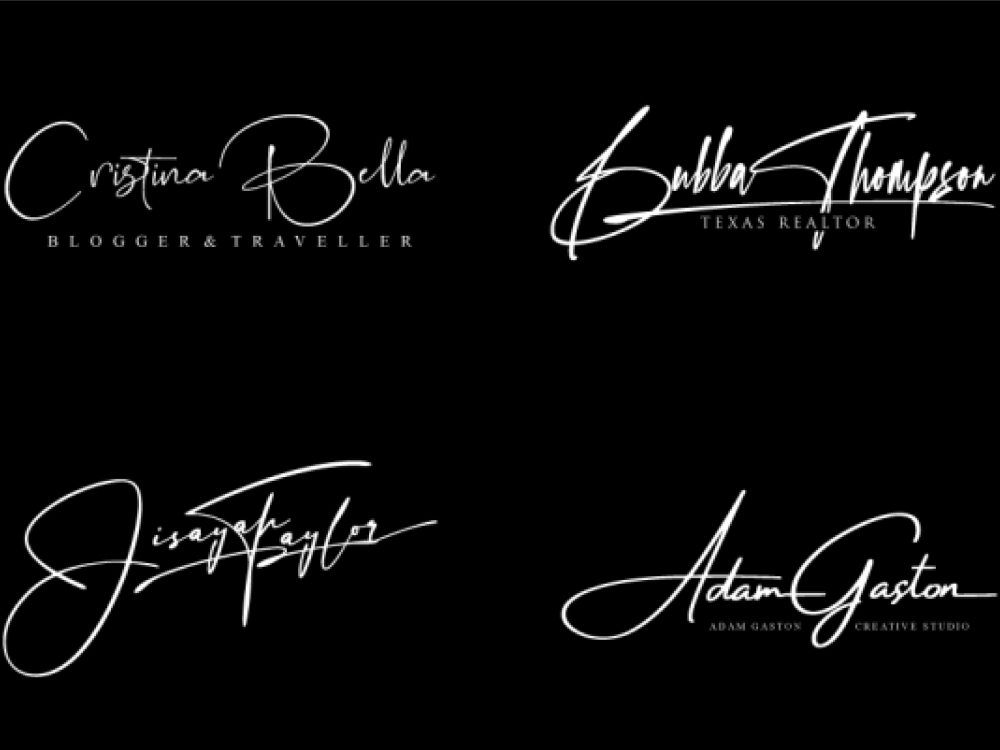 Luxury elegant signature logo design | Upwork