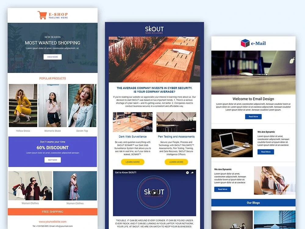 A Klaviyo editable responsive email newsletter template | Upwork