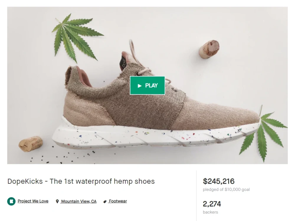 The 1st Waterproof Hemp Shoes