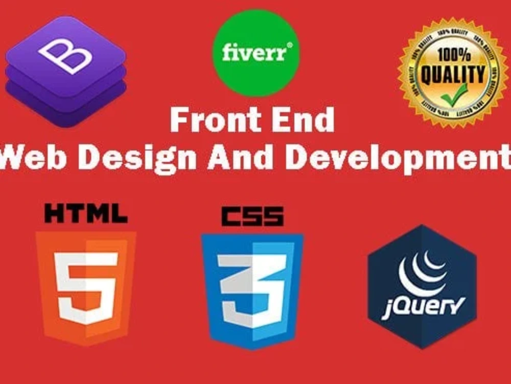 A front end html css bootstrap responsive website | Upwork