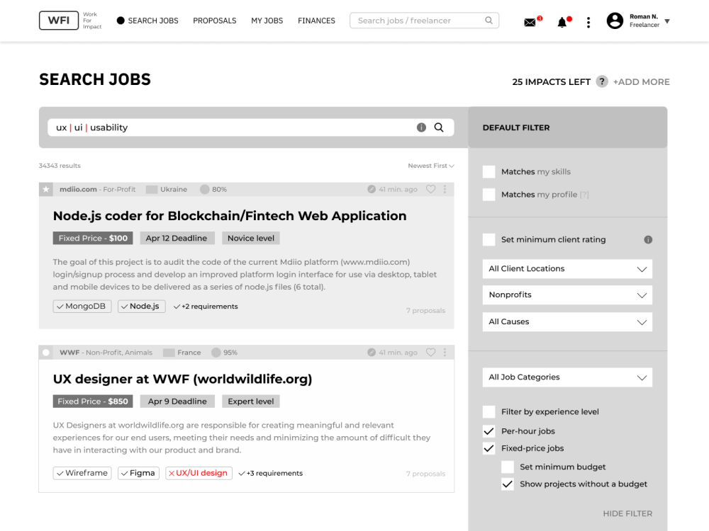 A clickable prototype of your web/app in Figma | Upwork