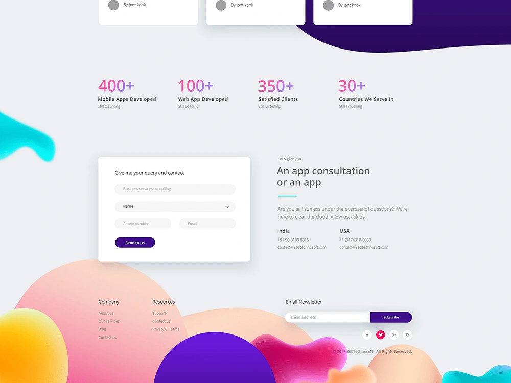 A Fantastic Modern Landing Page Design | Upwork