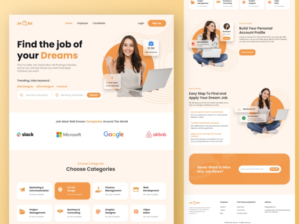 UI UX Website or landing page design in Figma | Upwork