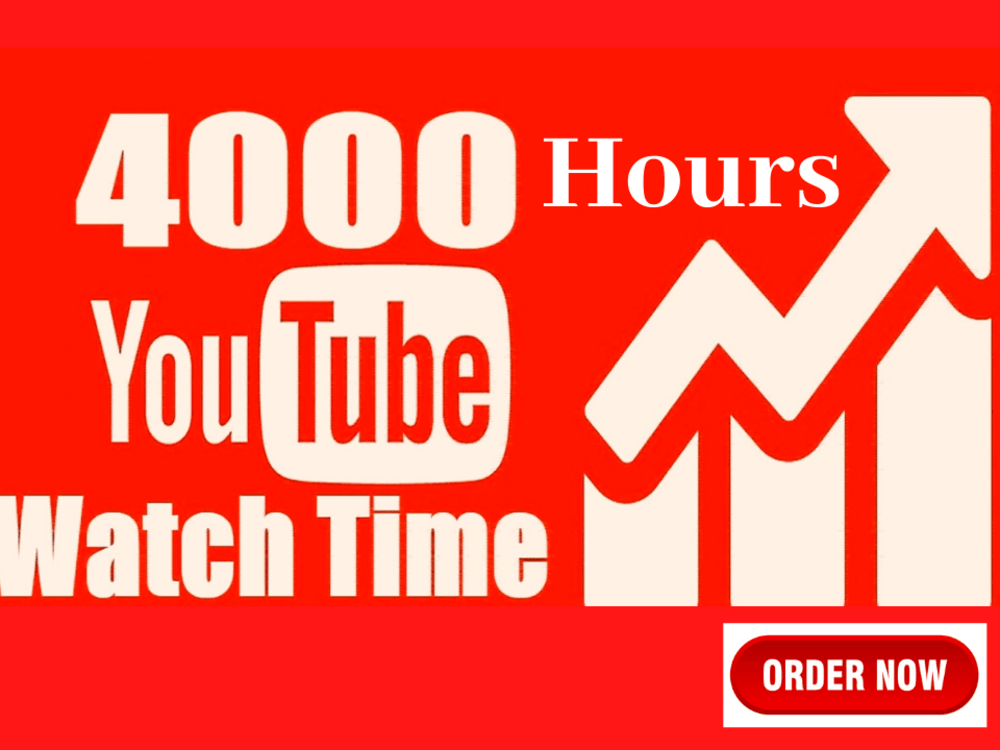 Unlock Monetization with 4000 Hours of Organic YouTube Watch Time Upwork