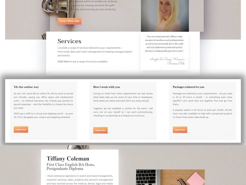 A responsive WordPress website | Upwork