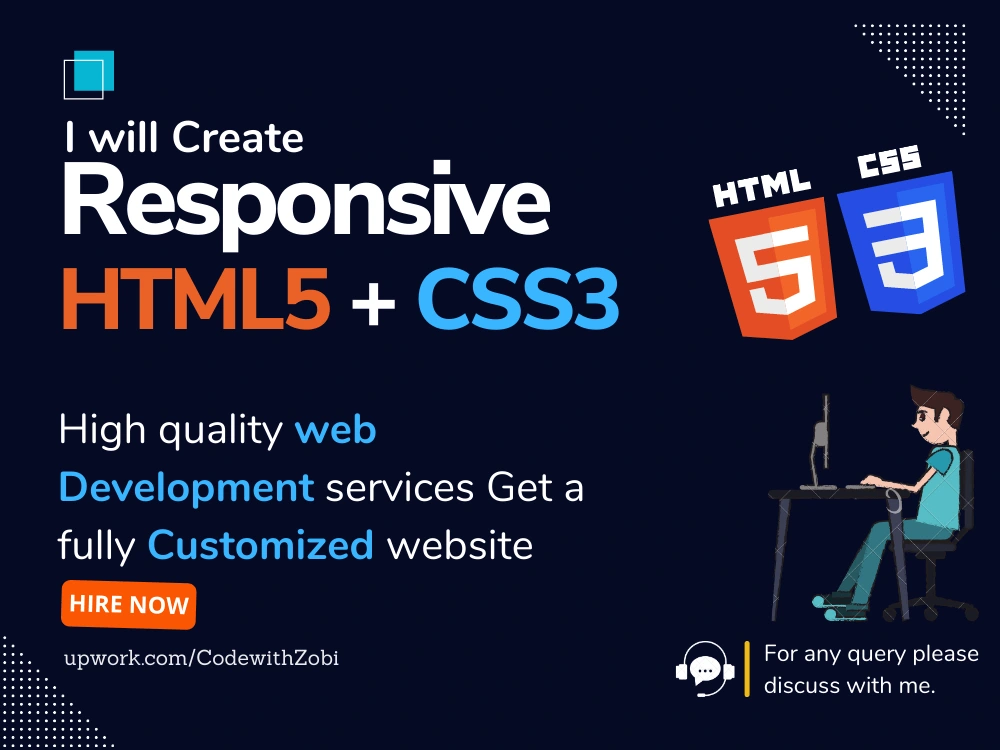 Your design PSD, XD, Sketch, Figma to fully responsive HTML/CSS | Upwork