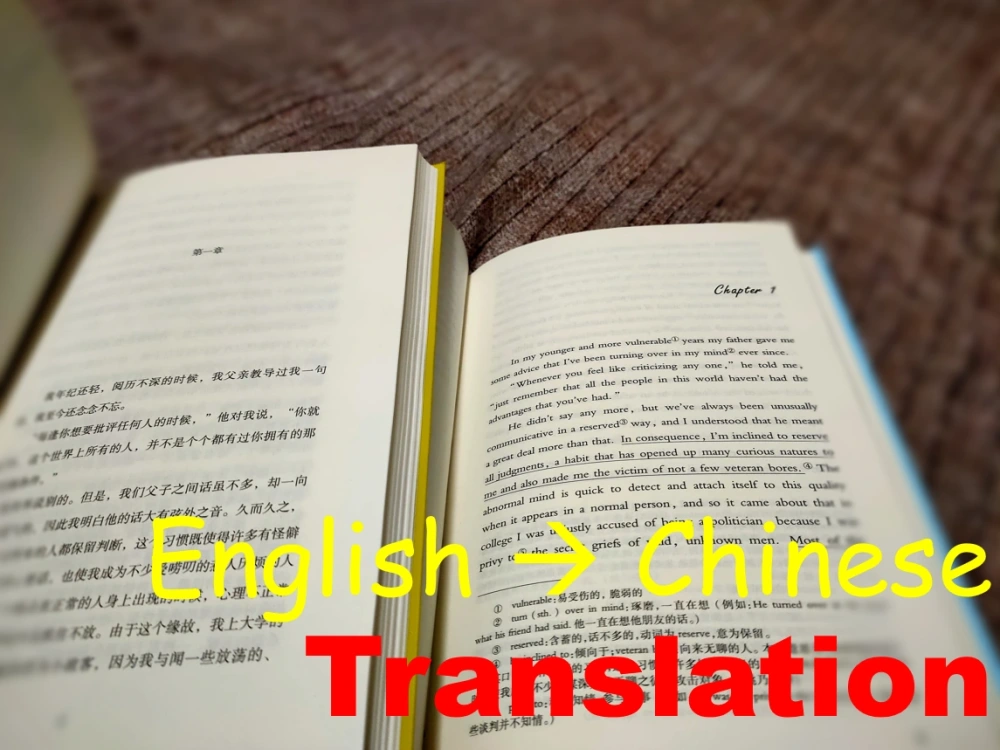 A very professional English to Chinese translation result. Upwork