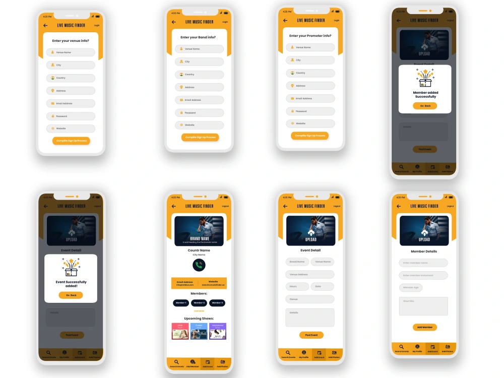 UI/UX for mobile app for your business | Upwork