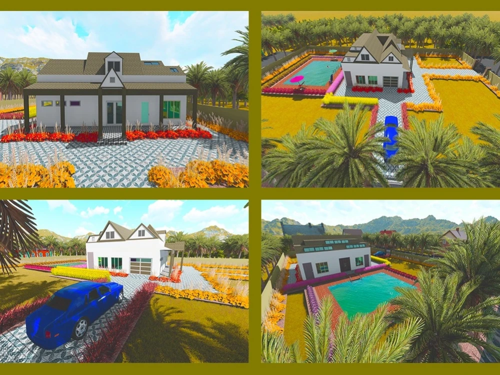 3d Exterior Rendering House Design Walkthrough Upwork