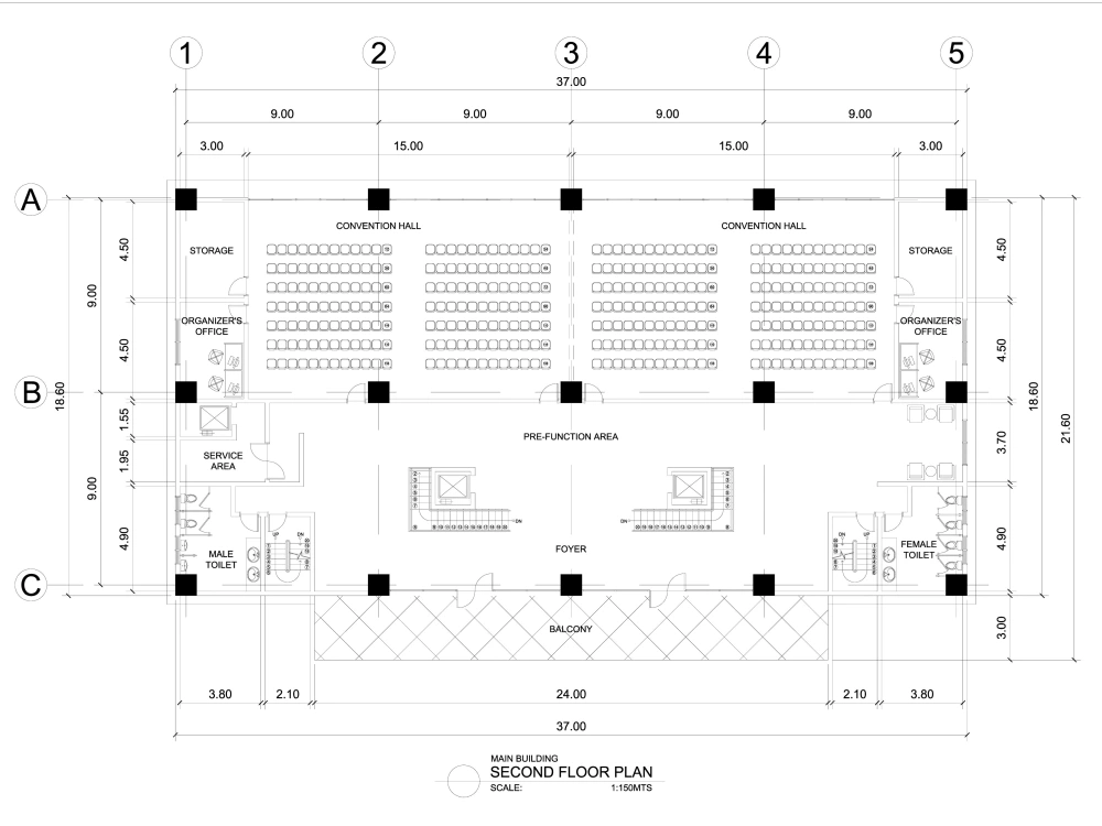 A detailed architectural floor plan/s for commercial projects | Upwork