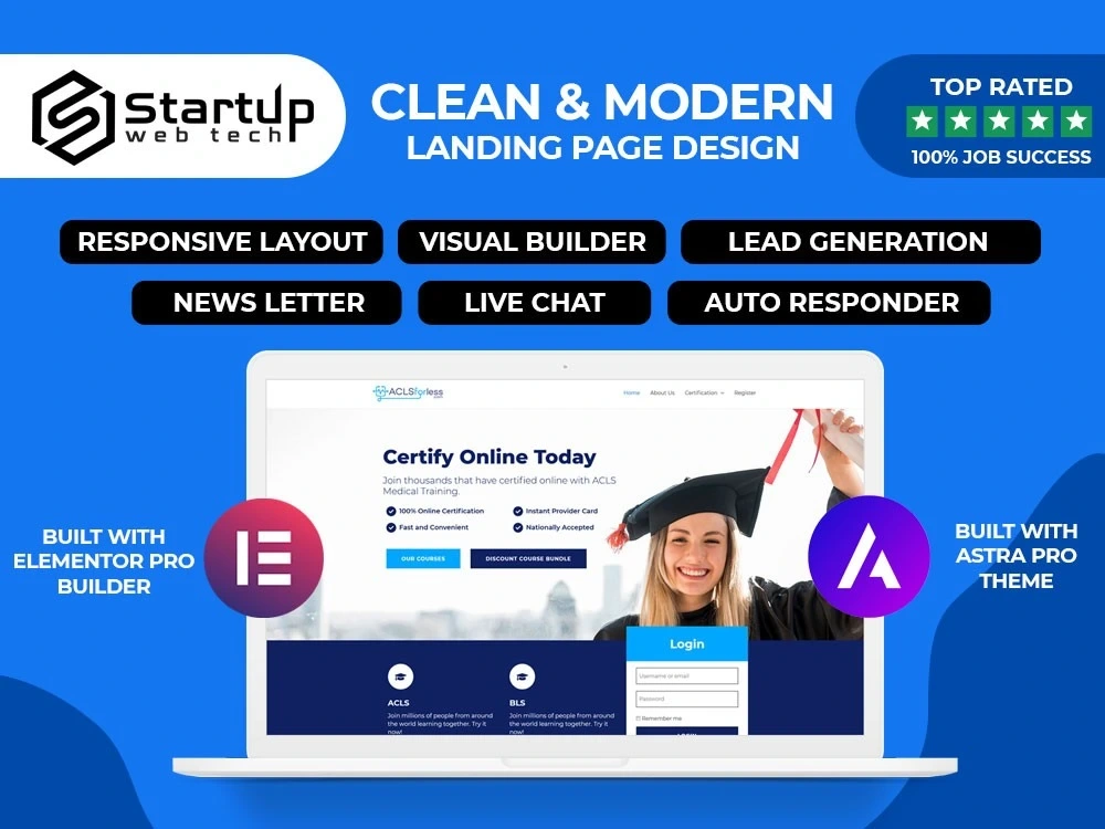 A high converting landing or one page wordpress website | Upwork