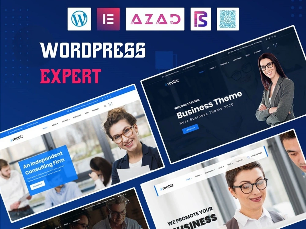 A responsive WordPress website with unique design | Upwork