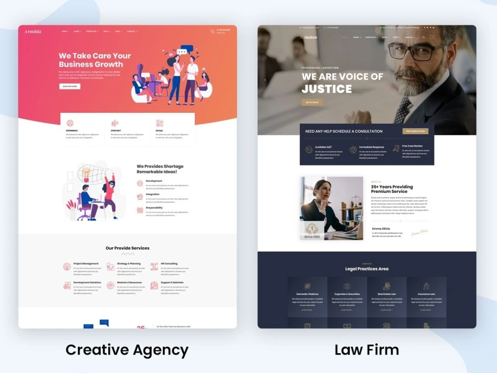 A responsive WordPress website with unique design | Upwork