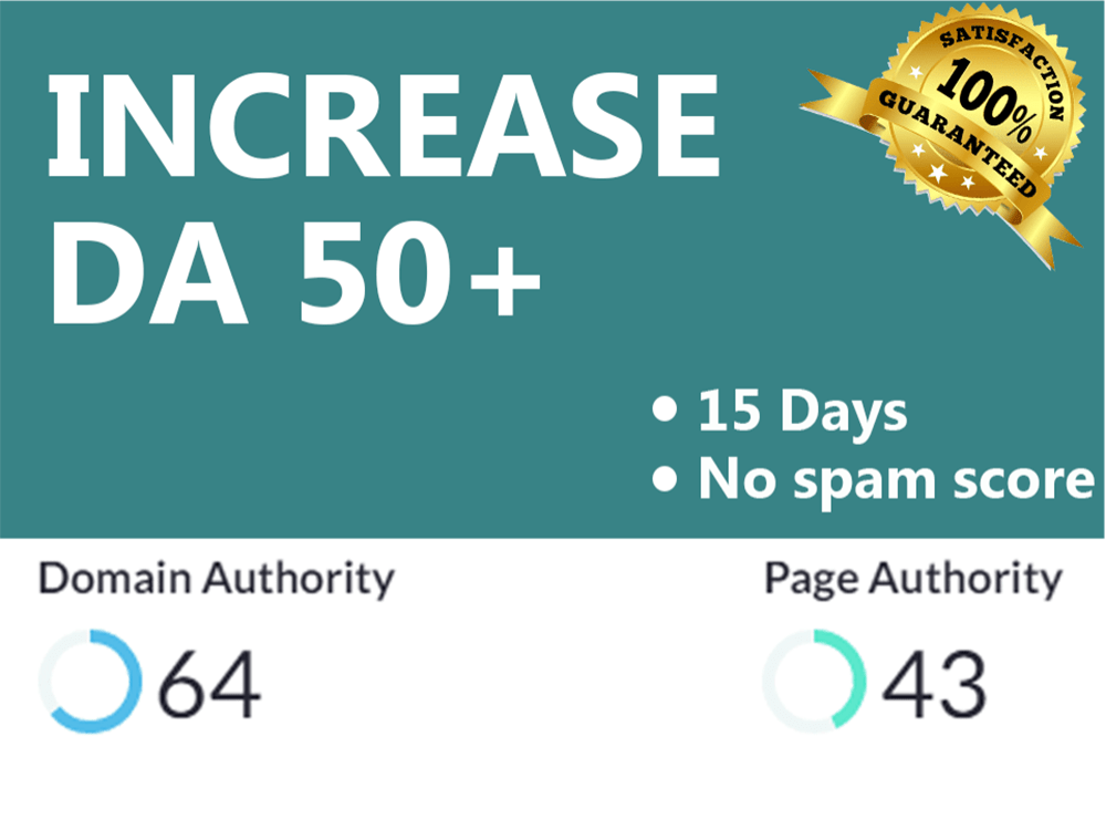 Increase website MOZ DA (Domain Authority) 40+ Upwork