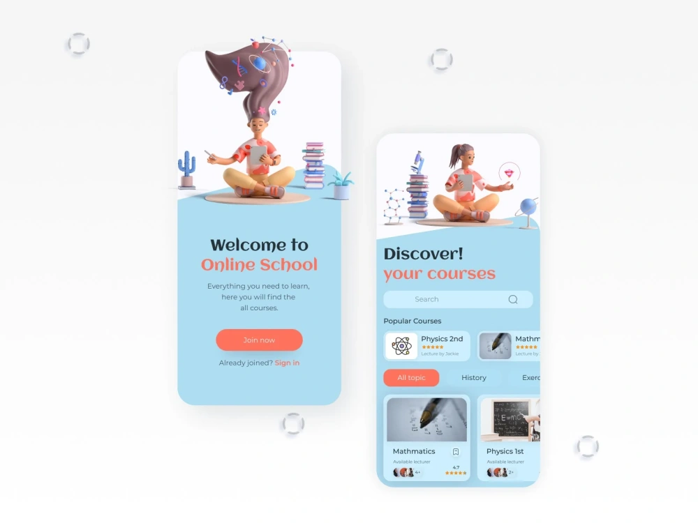 Mobile app UI UX design | Upwork