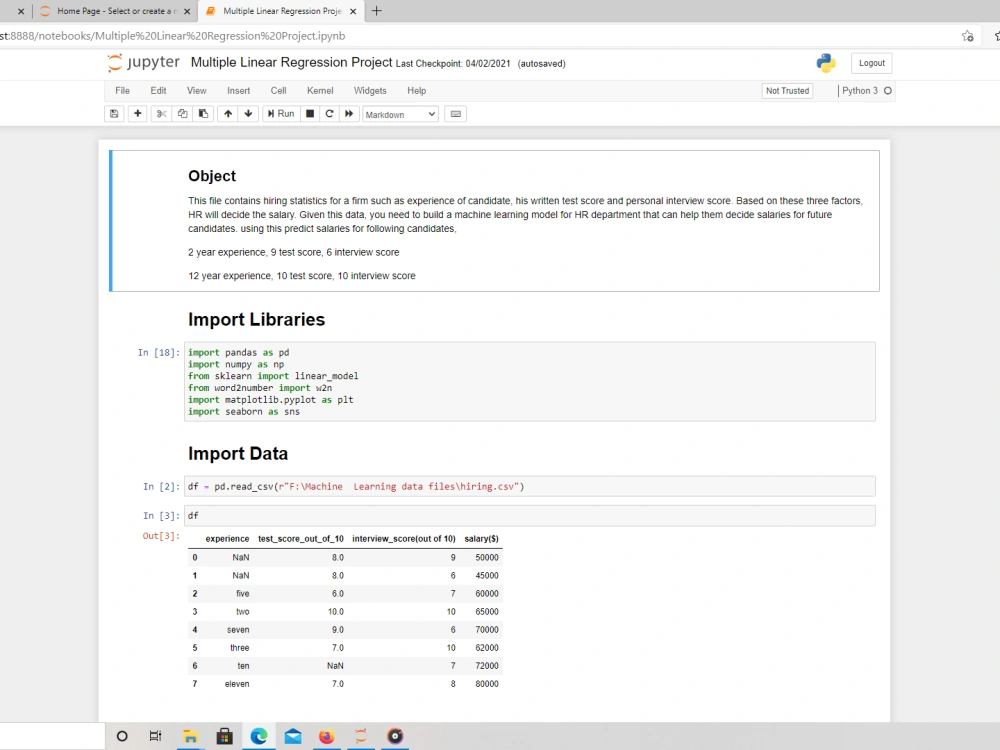 A machine learning, Data Analysis | Upwork