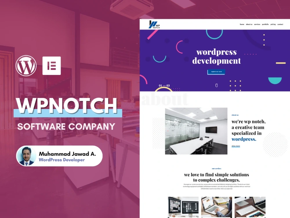 A fantastic website designed with Elementor page builder | Upwork