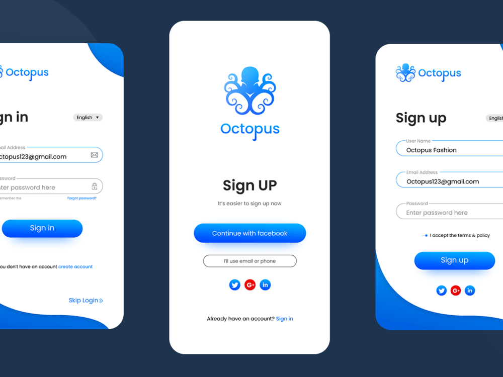 UI/UX Design for mobile application & Website Layout | Upwork