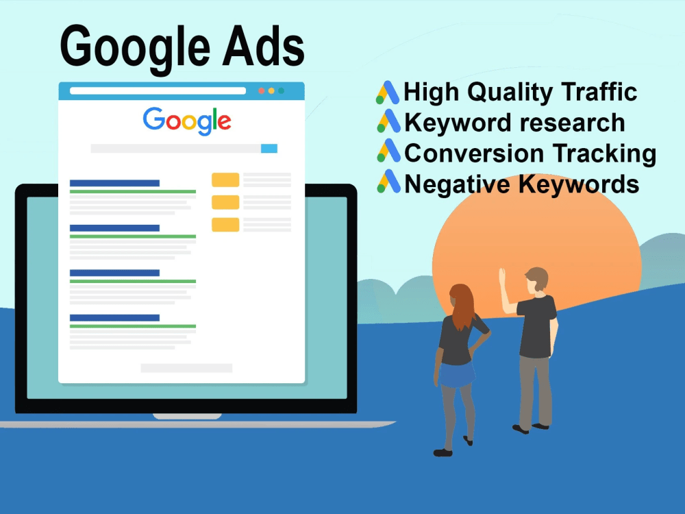 Google Ads Increased paid traffic on website via Google Ads Google