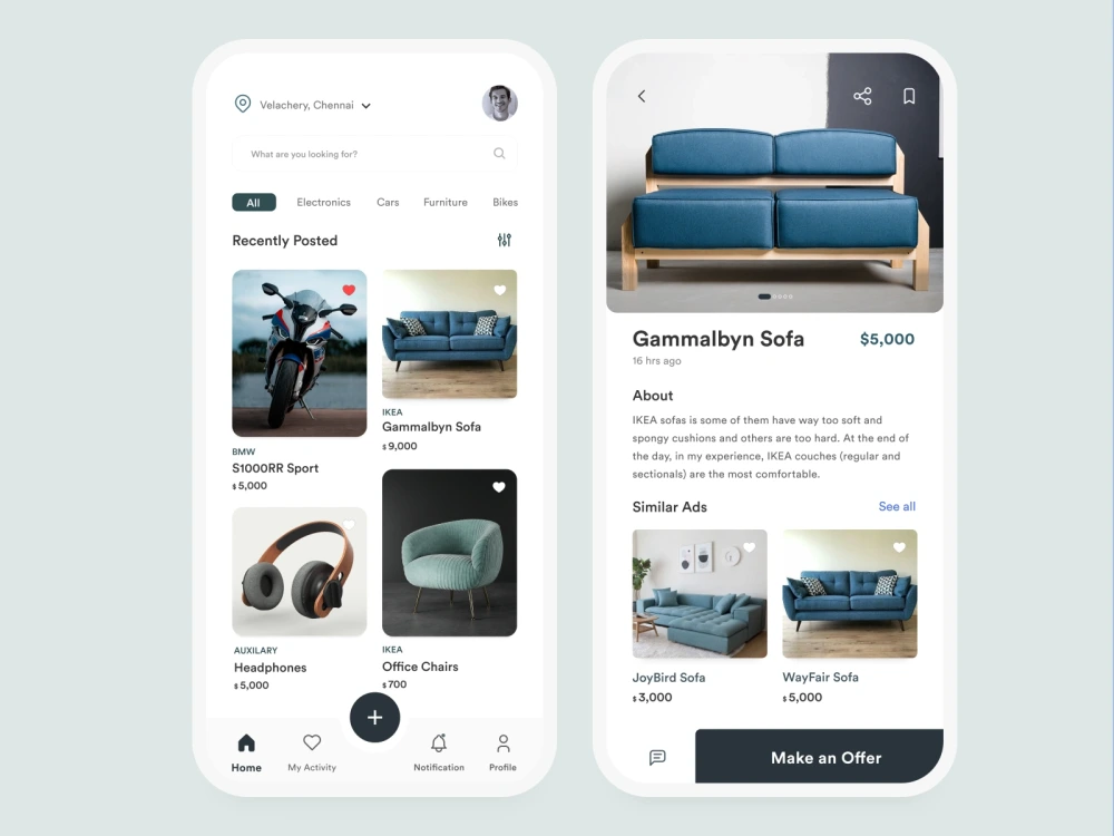 Modern Mobile App UI/UX Design | Upwork