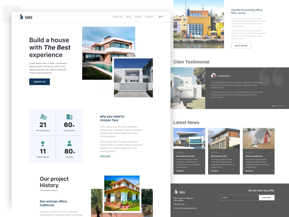 Amazing ui ux website design for business, brand or portfolio | Upwork