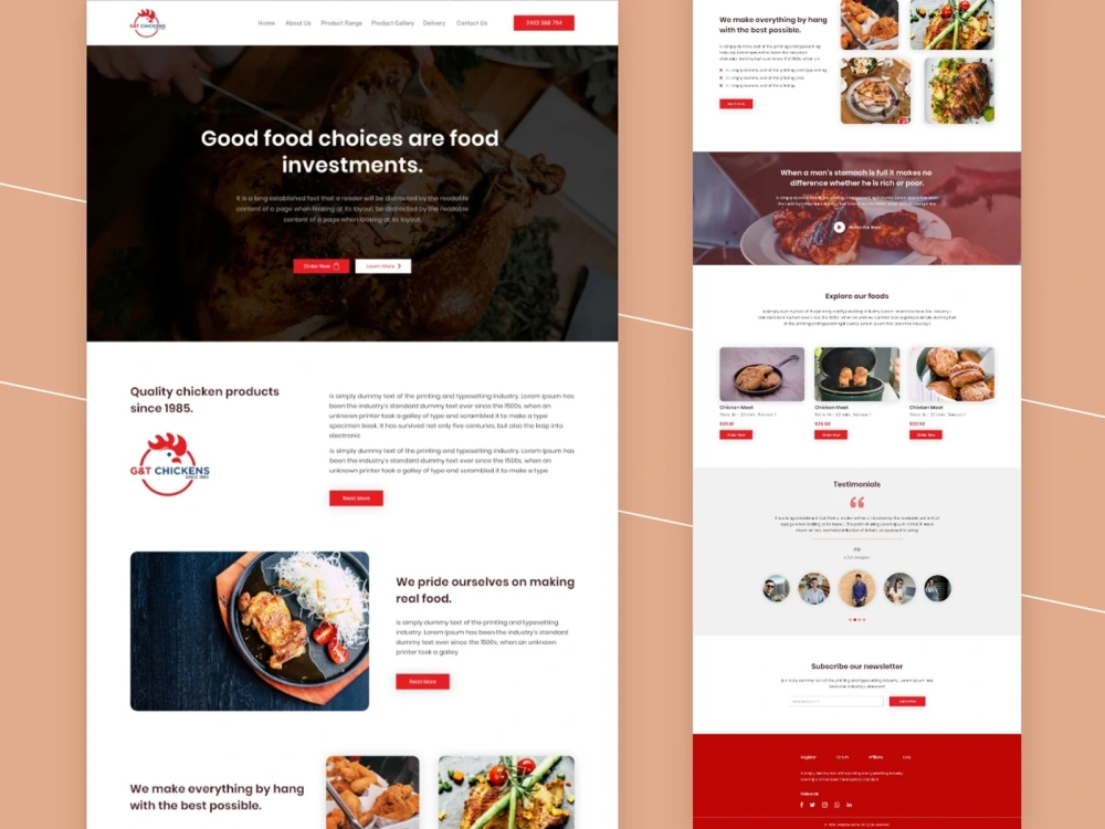 Modern amazing responsive website & landing page UI/UX design | Upwork