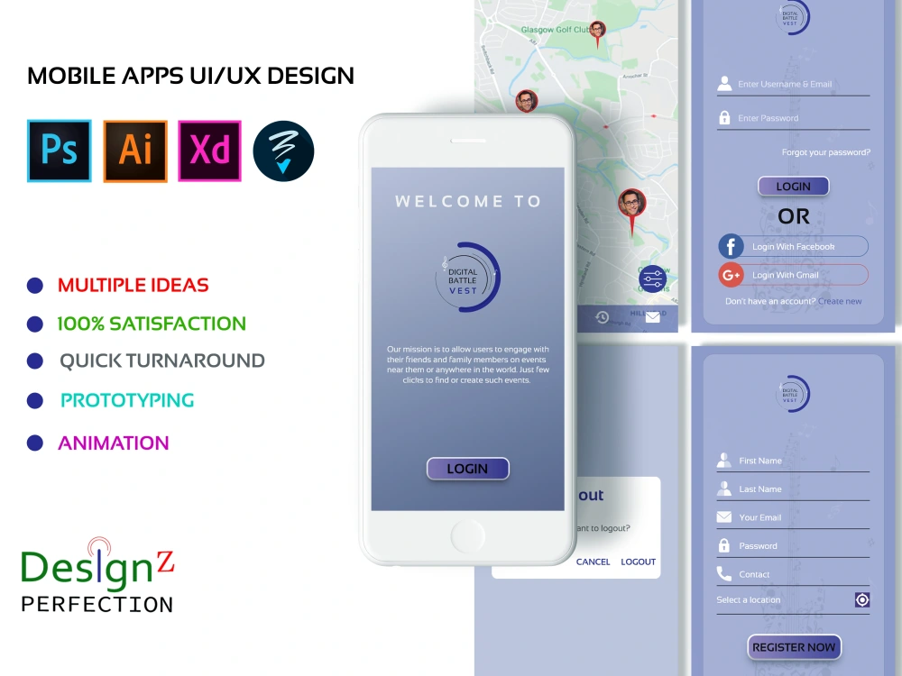 Stunning mobile app UI/UX for your business | Upwork
