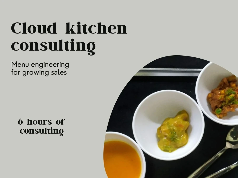 Photo inspiration: Picture Idea: 6 Hours Of Specialized Consulting On Cloud Kitchen Startup And