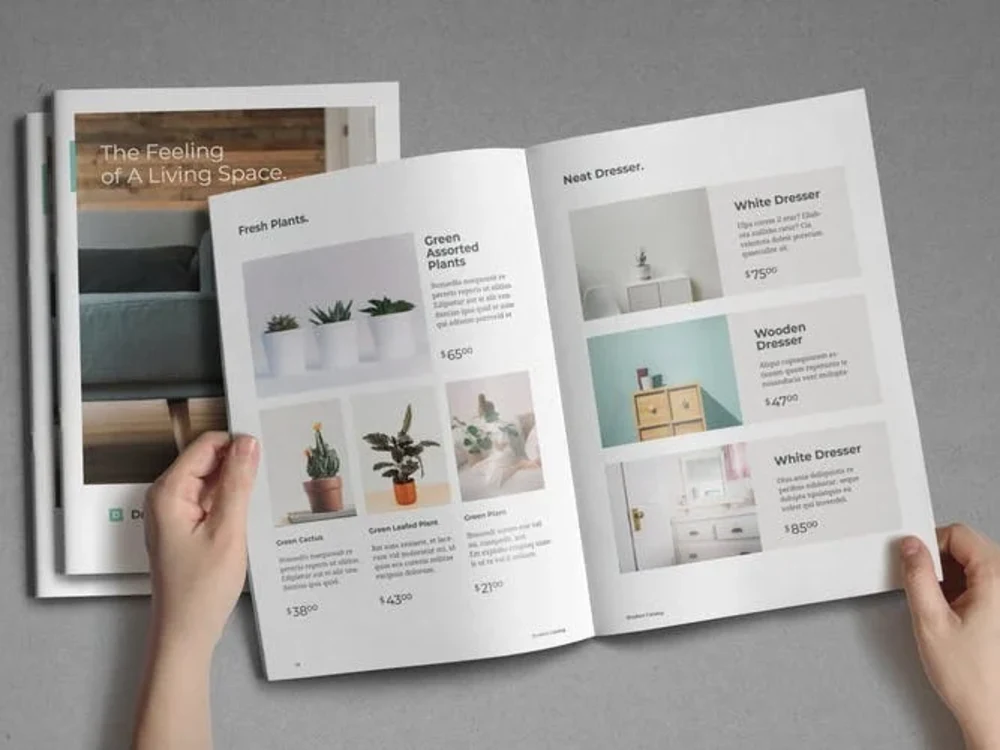 A catalogue layout design 100, 200 & 300 page plus with reasonable