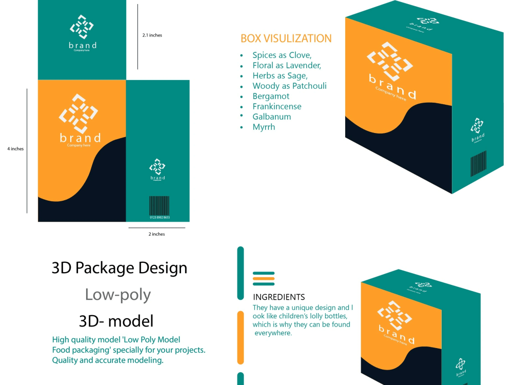 Fantastic packaging design with 3d mockup | Upwork