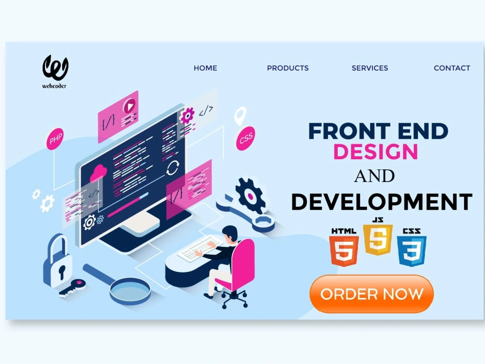 Professional front-end development in html, CSS, JavaScript, bootstrap ...