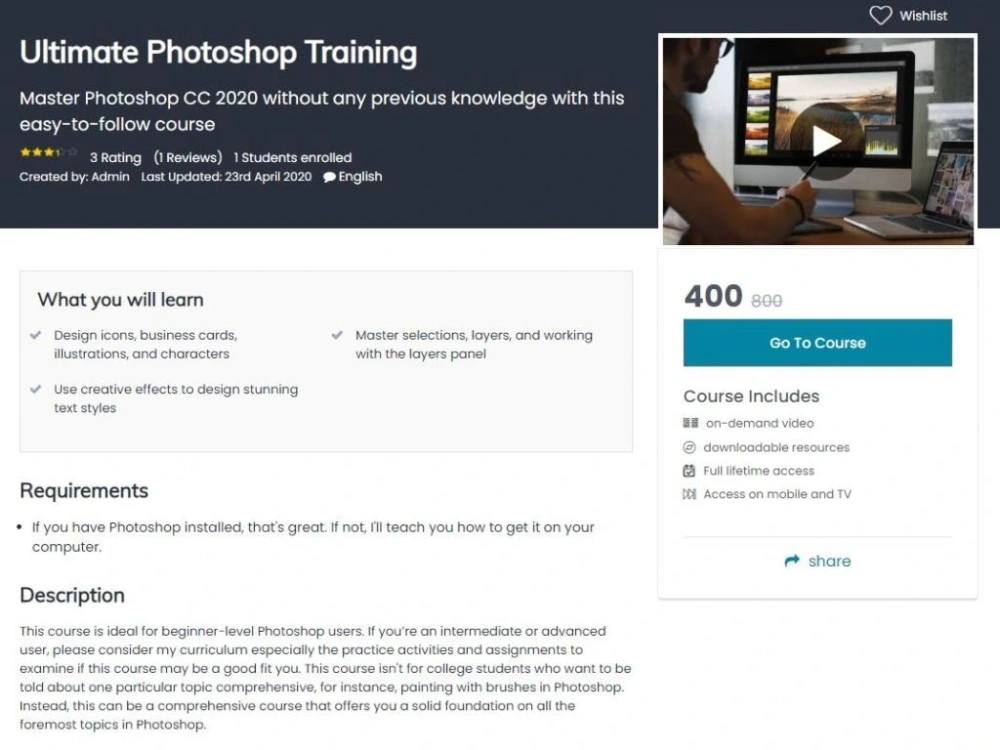 An online educational platform like Udemy with Web APP | Upwork