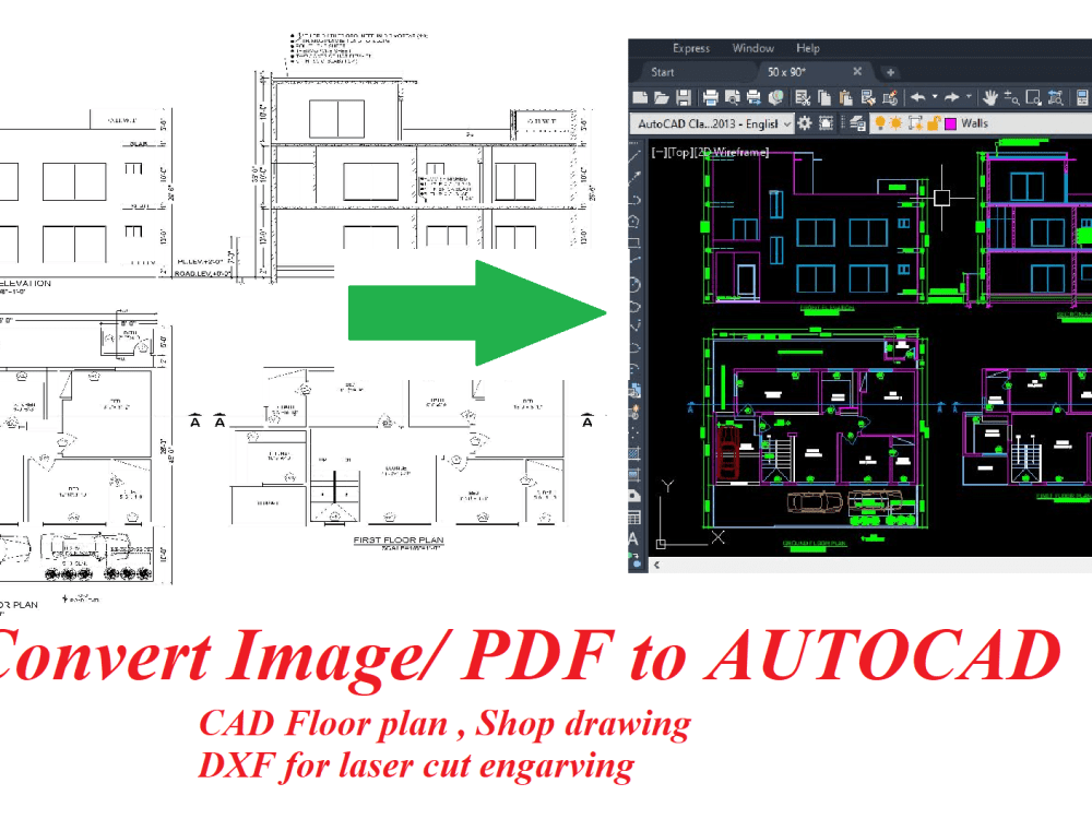 AutoCAD Architectural Drawing from your Sketch and Images Upwork