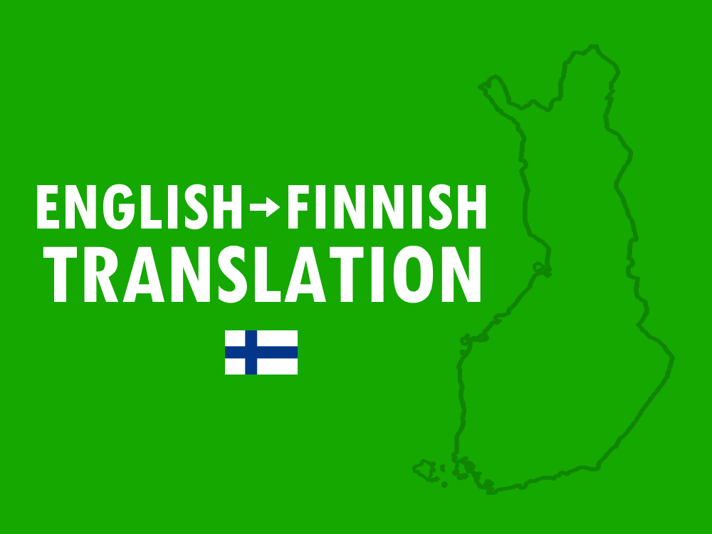 A professional english to finnish translation upwork